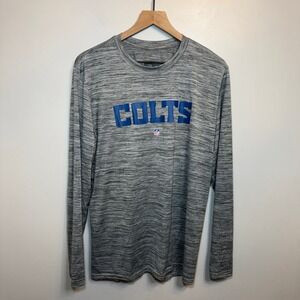 NFL The Nike Tee Indianapolis Colts Men's Large Long Sleeve Space Dye Shirt